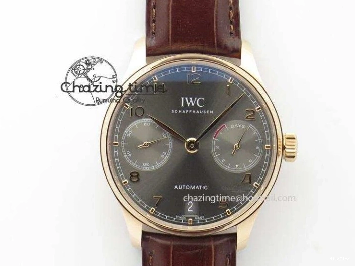 MIROTIME 0206 Portuguese Chrono IW371620 APSF 1:1 Best Edition White Blue Dial on Blue Leather Strap A MultiPurpose 7039